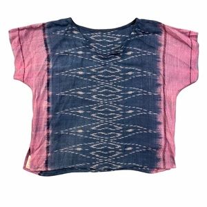 Indigo Blue Thongsiri Hand Woven Top